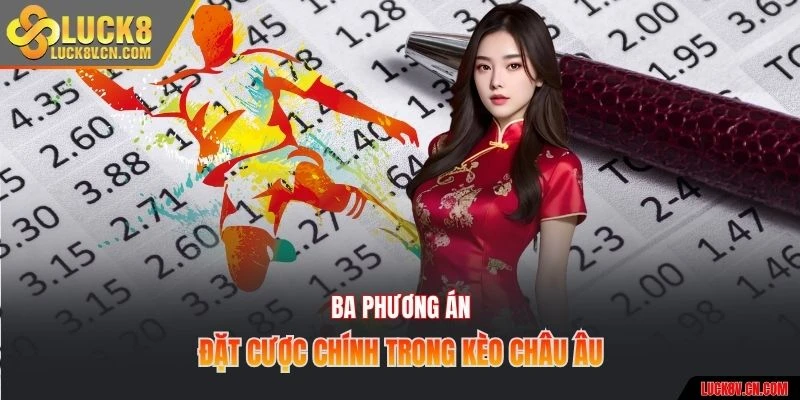Ba phương án đặt cược chính trong kèo châu Âu